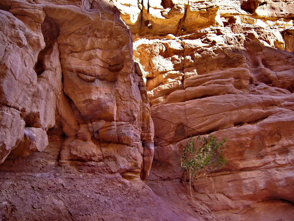 Rock formations in the Coloured Canyon, Sinai